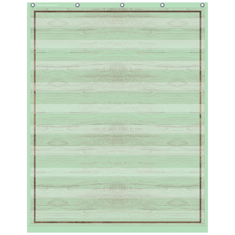 Mint Painted Wood Design 10 Pocket Chart, 34" x 44"