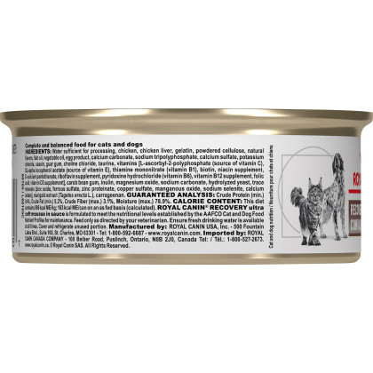 Royal Canin Veterinary Diet Feline & Canine Recovery Rs Canned Cat Food & Canned Dog Food