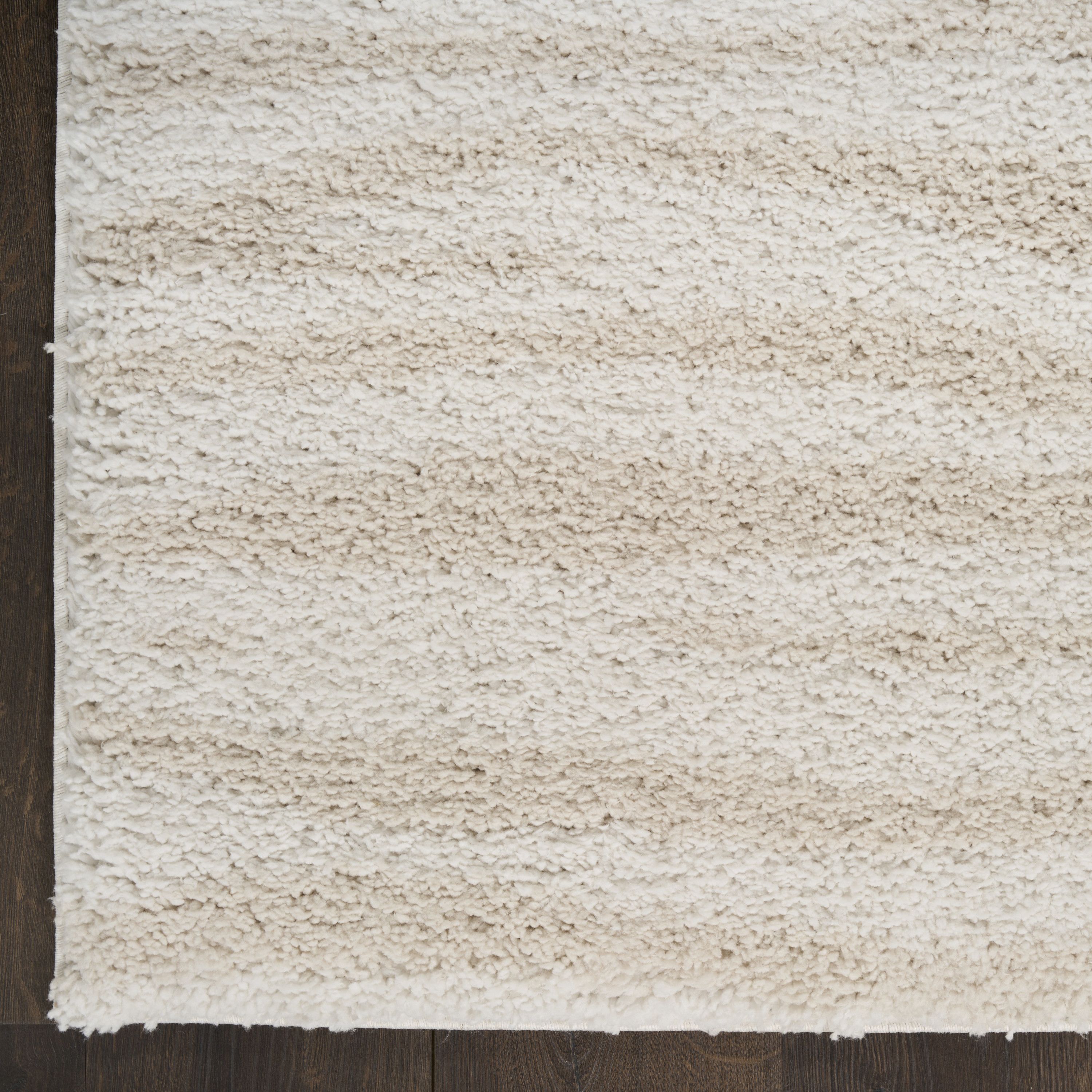 Nourison Modern Shag 7'10" x 9'10" Ivory Beige Modern Indoor Rug