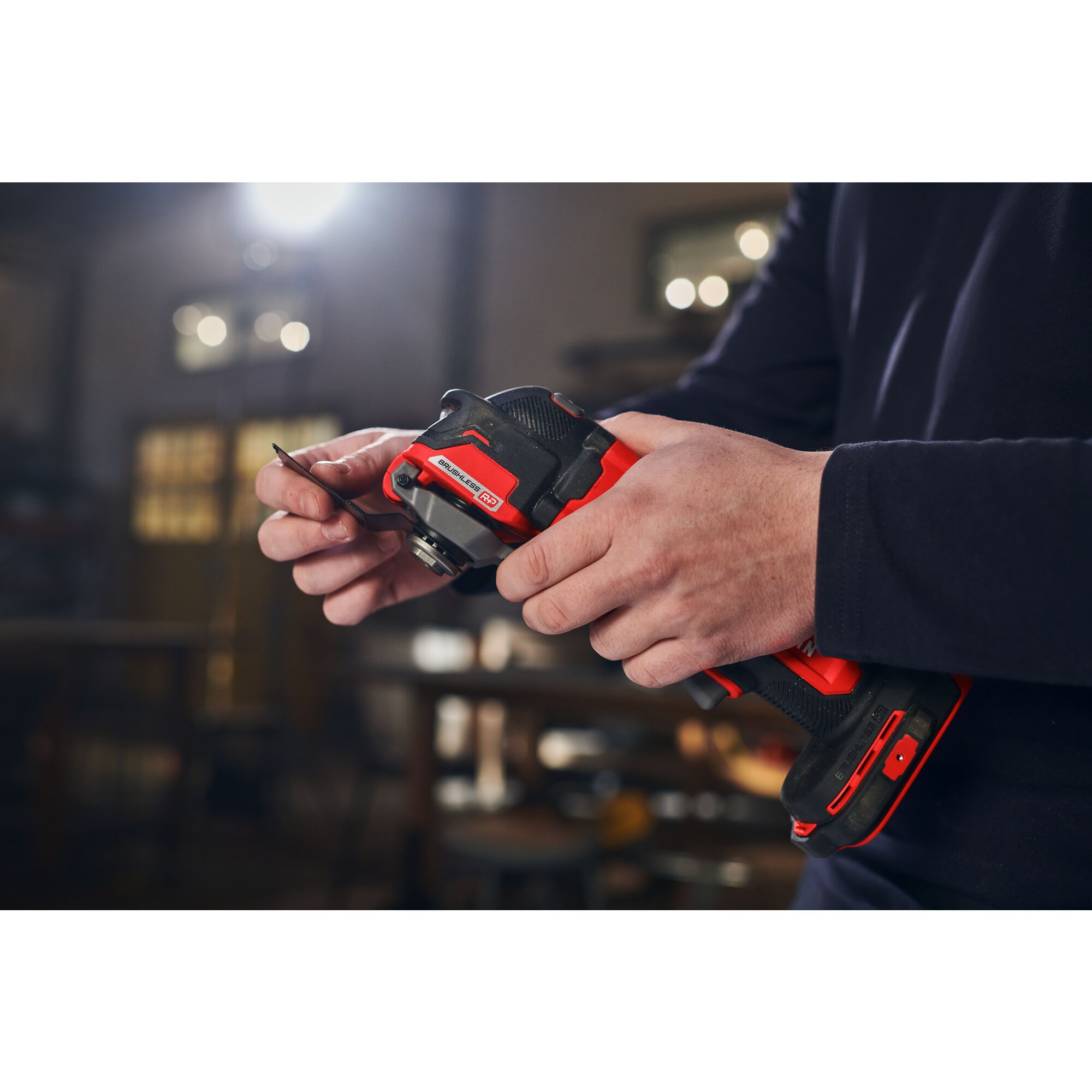 View of CRAFTSMAN Oscillating Multi-Tools being used by consumer