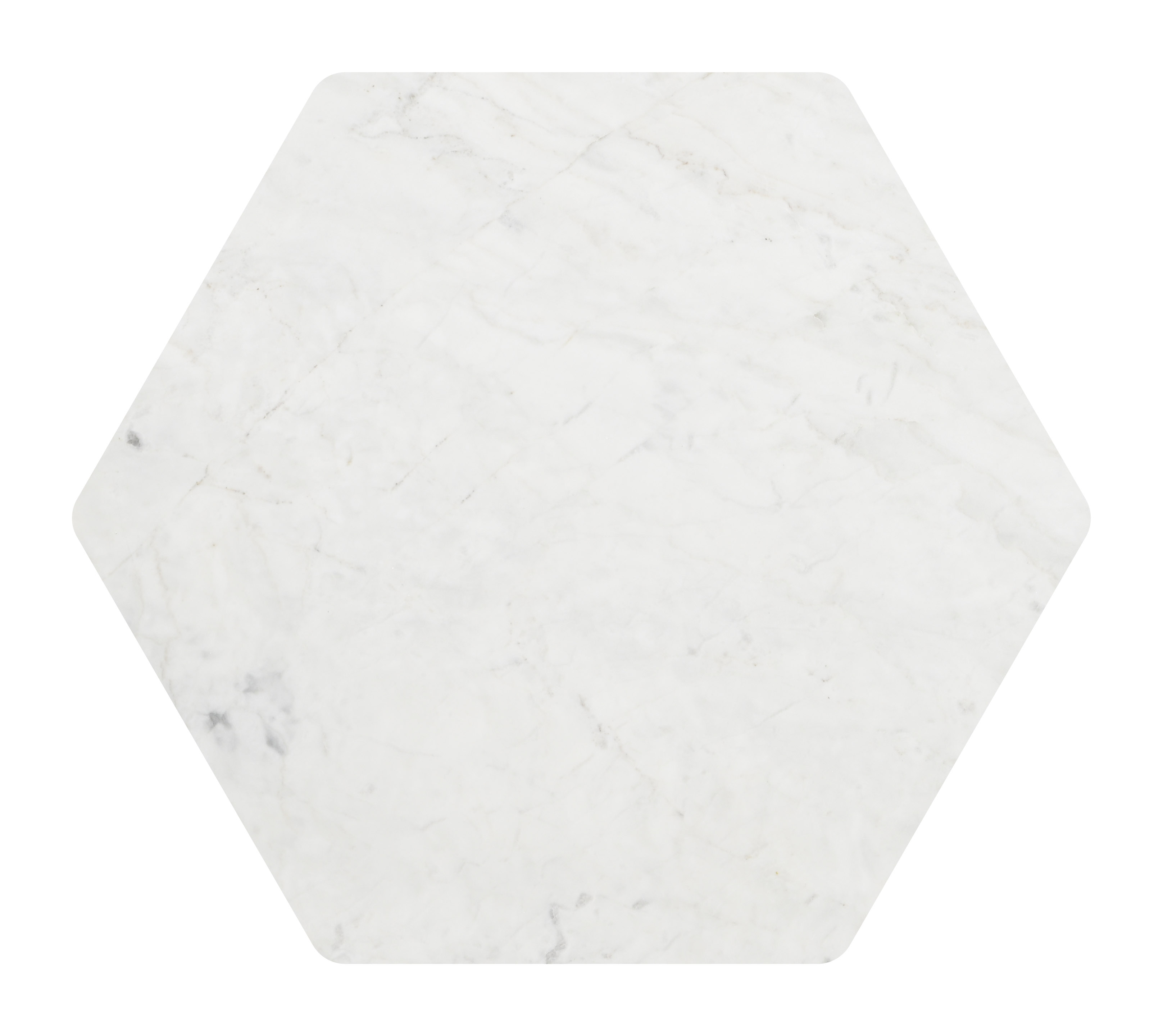 Bisel Side Table White & Walnut product image