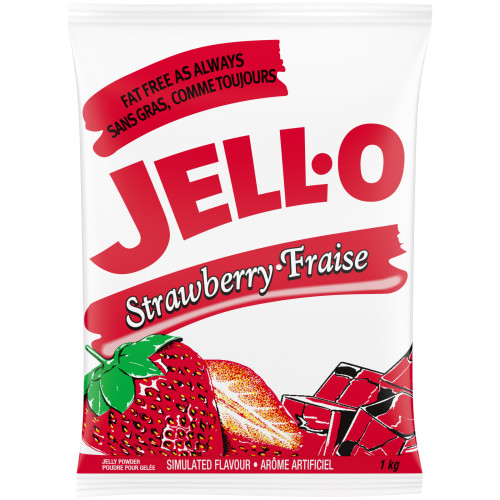  JELL-O Gelatin Strawberry 1kg 2 