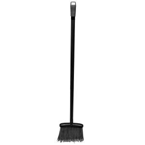 Impact, 8.18in,  Lobby Dust Pan Broom, Plastic Bristles, Blue/Black