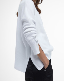 Kaylee High-Neck Jumper Classic White