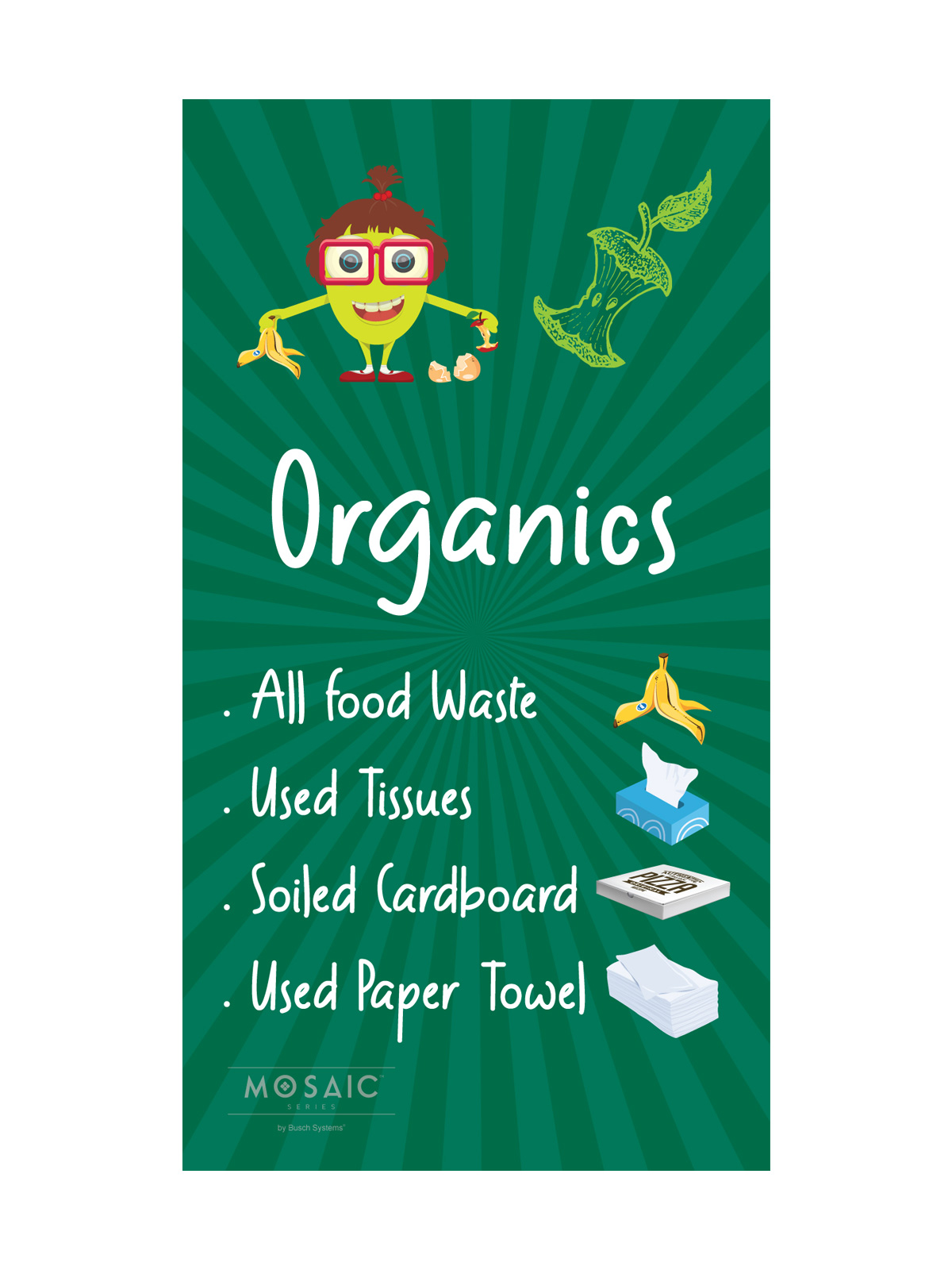 Mosaic Series Junior organics narrow sign panel