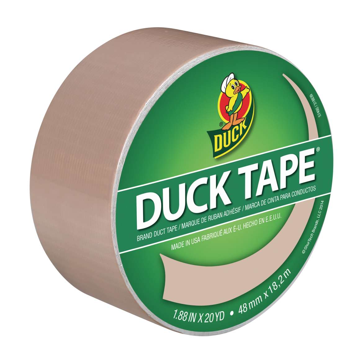 Color Duck Tape® Brand Duct Tape - Beige, 1.88 in. x 20 yd. Image