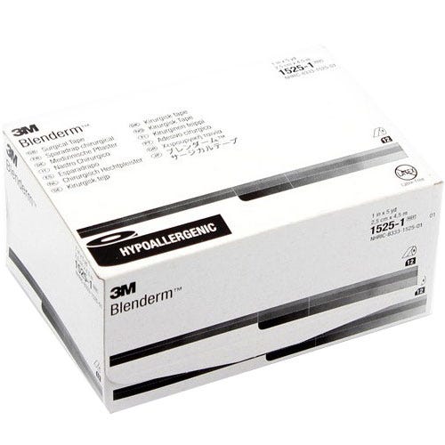 Blenderm™ Surgical Tape, Transparent Plastic, 1" x 5 yds - 12/Box