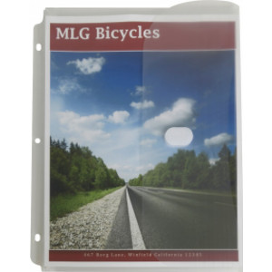 Binder Pocket, Side Loading, Clear, Pack of 5