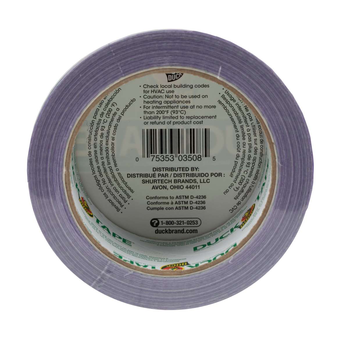 Color Duct Tape Purple, 1.88 in. x 20 yd. Duck Brand