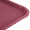 12" x 16" polypropylene fast-food tray in burgundy