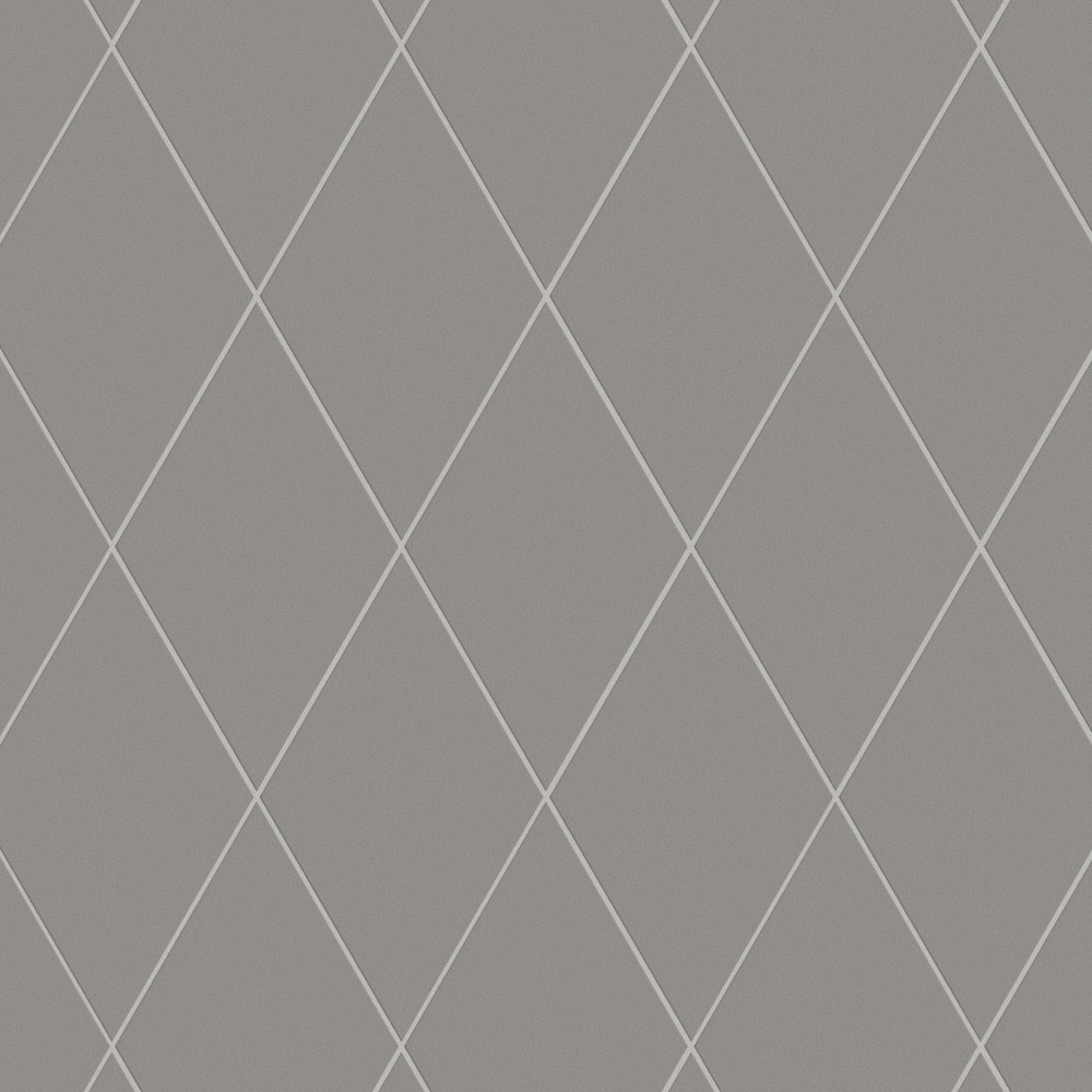 Rhombus Smooth Dark Grey 5-1/2 in. x 9-1/2 in. Porcelain Floor and Wall Tile