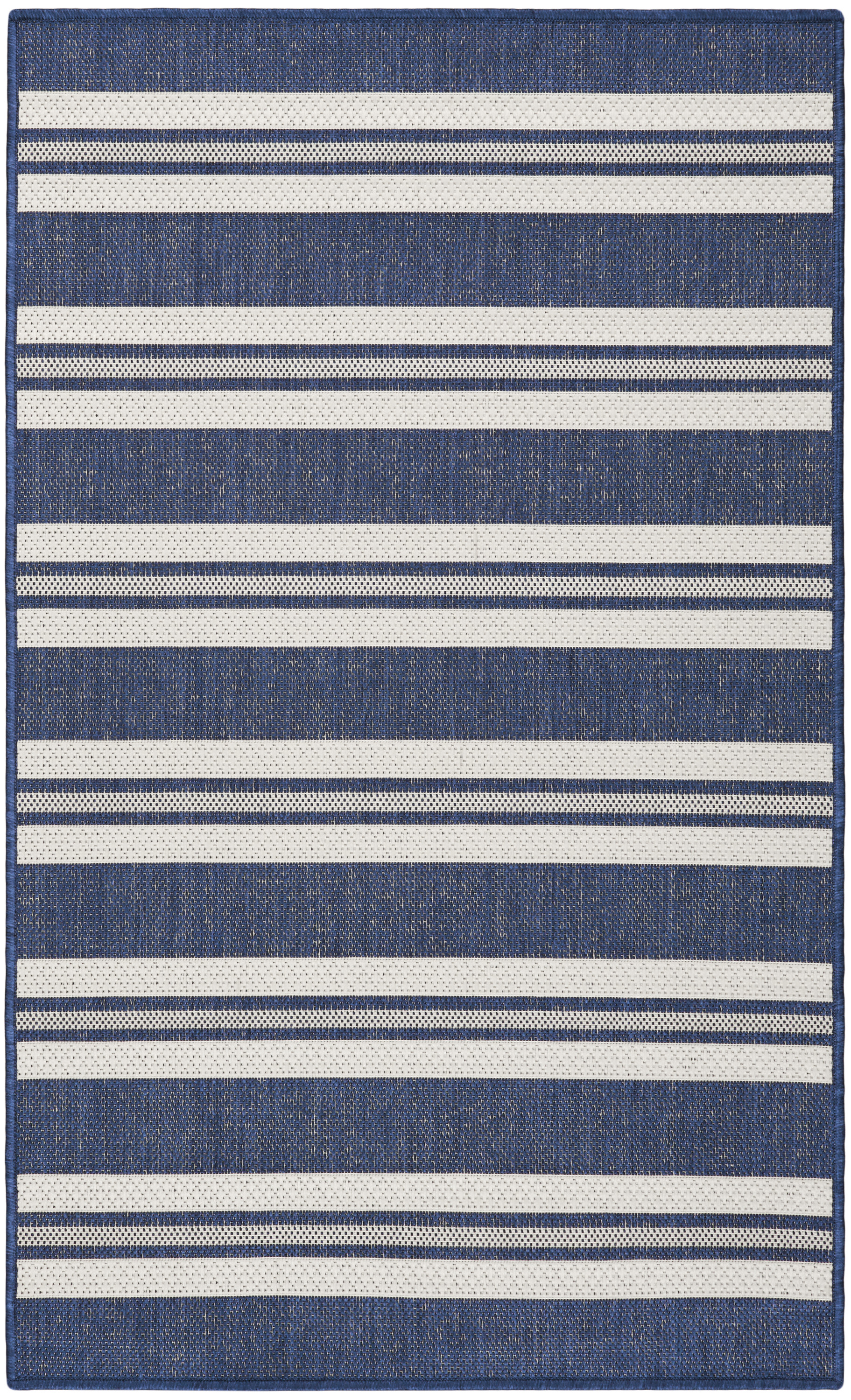 Nourison Horizon Indoor/Outdoor 3' x 5' Navy Modern Rug