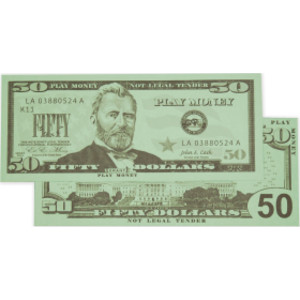 Play Bills - $50 Bills - Set of 50