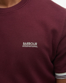 Spencer Textured T-Shirt Bordeaux