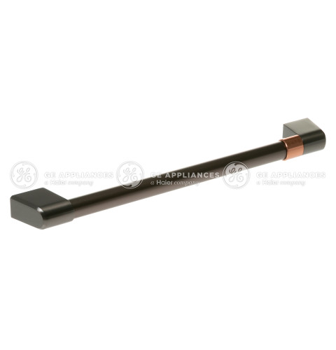 BRUSHED BLACK STAINLESS DOOR HANDLE W/ CAFÉ BAND