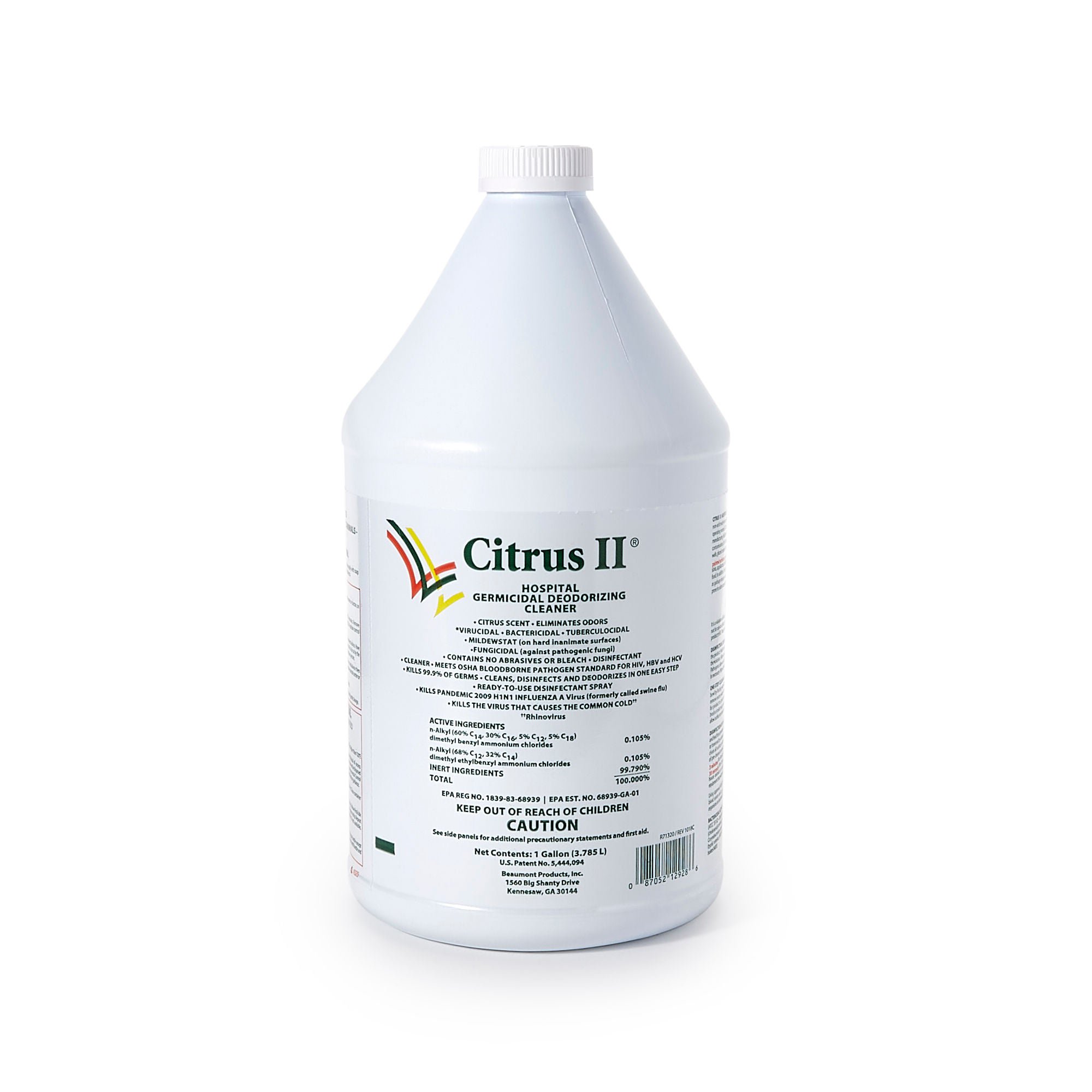 Citrus II® Hospiral Germicidal Deodorizing Cleaner, 1 gal. Jug