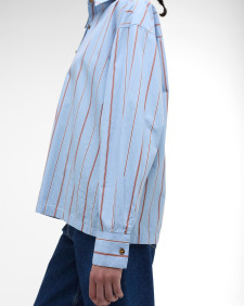 Camicia Saffron con motivo a righe dalla vestibilità comoda 