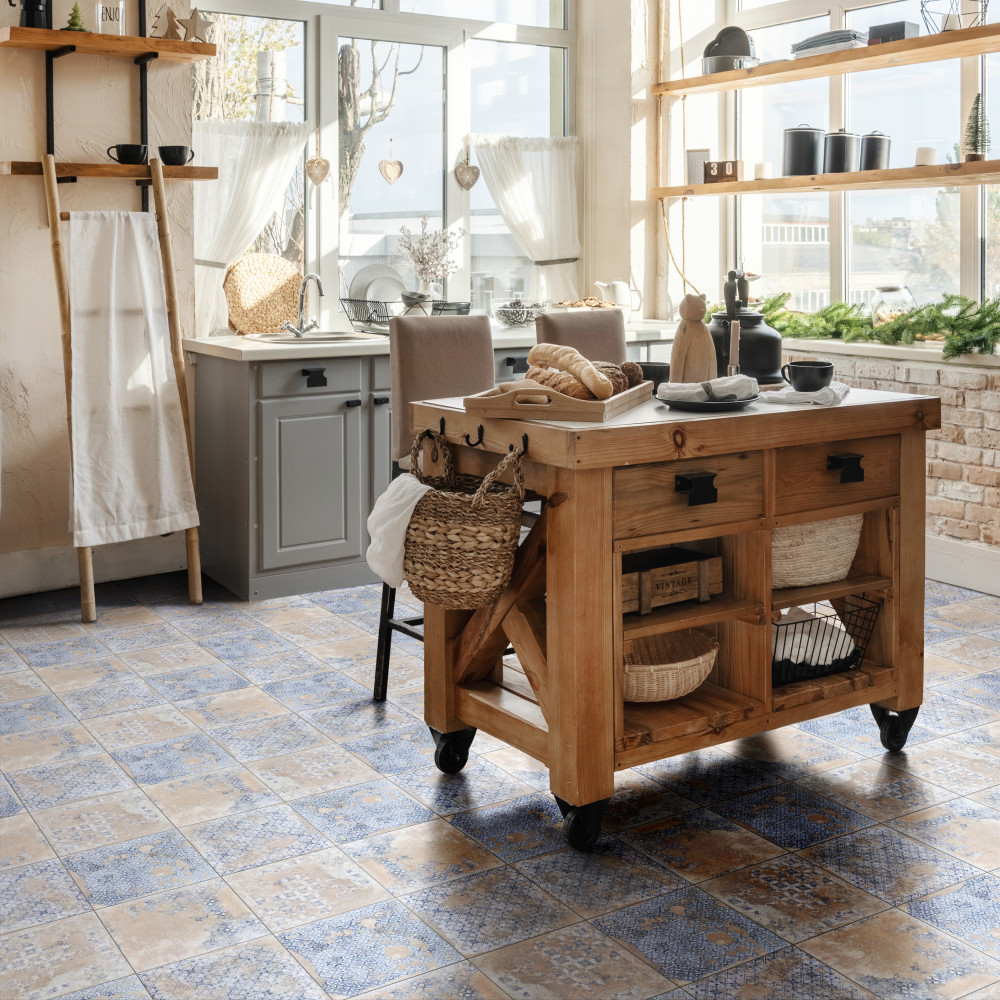 Antigua Deco Beige 13 in. x 13 in. Porcelain Floor and Wall Tile