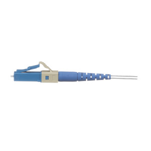 Fusion Splice Fiber Optic Connector, Singlemode OS1/OS2, LC Connector, Pre-Polished, Simplex Style, 0.9 mm O.D., Blue