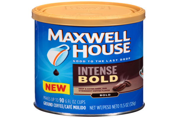 Maxwell House Intense Bold Ground Coffee, 11.5 oz Canister - My Food ...