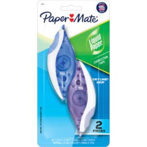 DryLine Grip Correction Tape, Fashion Blue and Purple, 2 Count