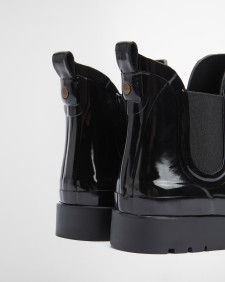 Barbour The Edit by Alexa Lou Wedge Ankle Wellingtons Classic Black