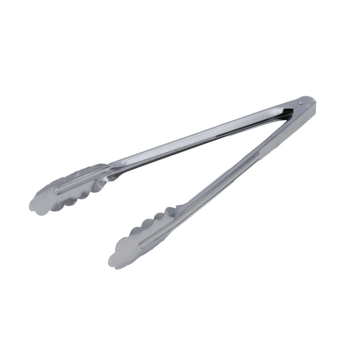 12-inch economy stainless steel utility tongs