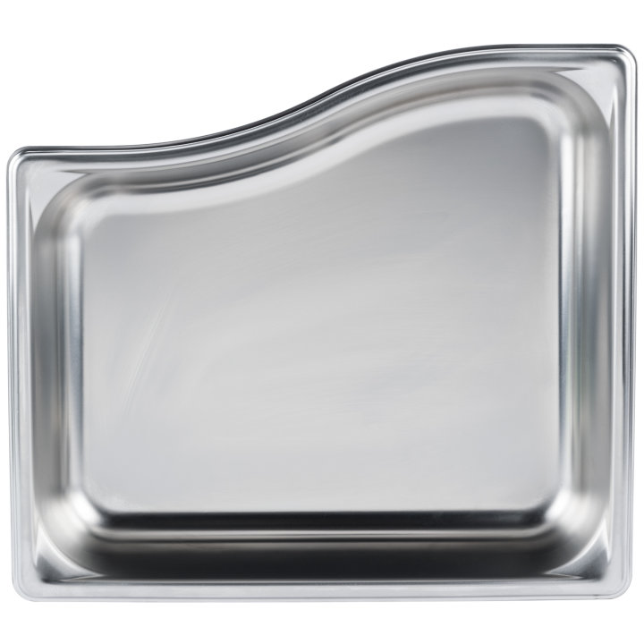 Full-size 2 ½-inch-deep Super Pan® stainless steel super shape short wild pan