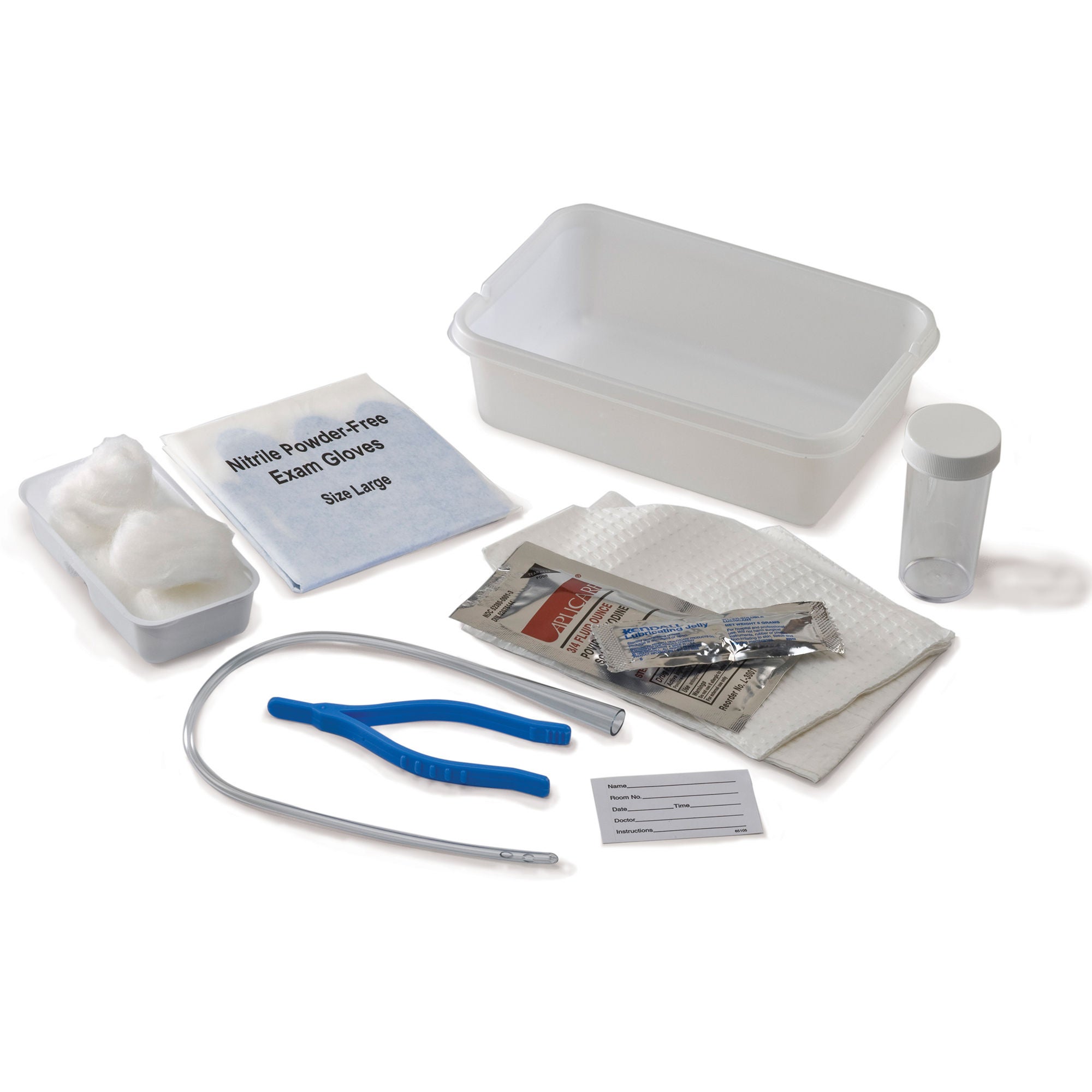 Curity™ Intermittent Catheter Tray, Vinyl, Open