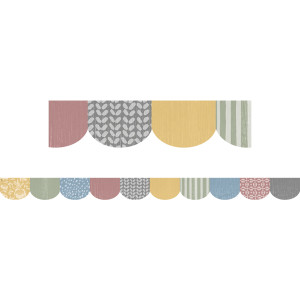 Classroom Cottage Scalloped Die-Cut Border Trim, 35 Feet