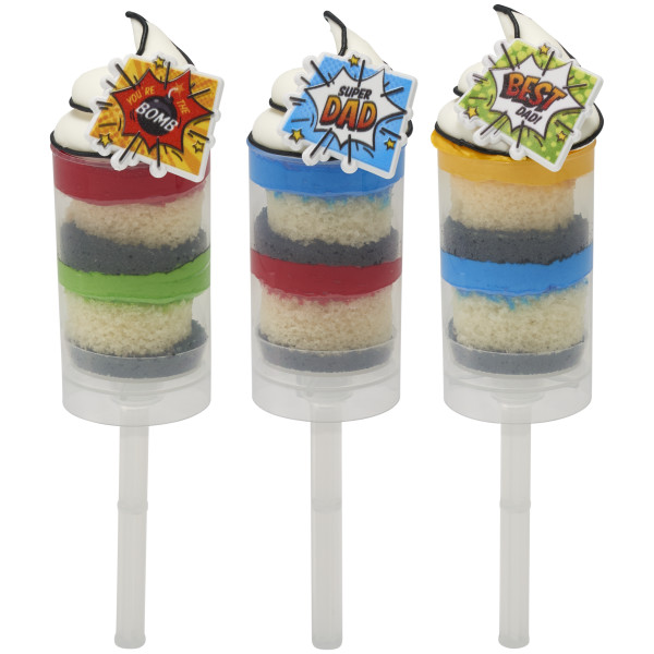 Super Dad Assortment Cupcake Rings
