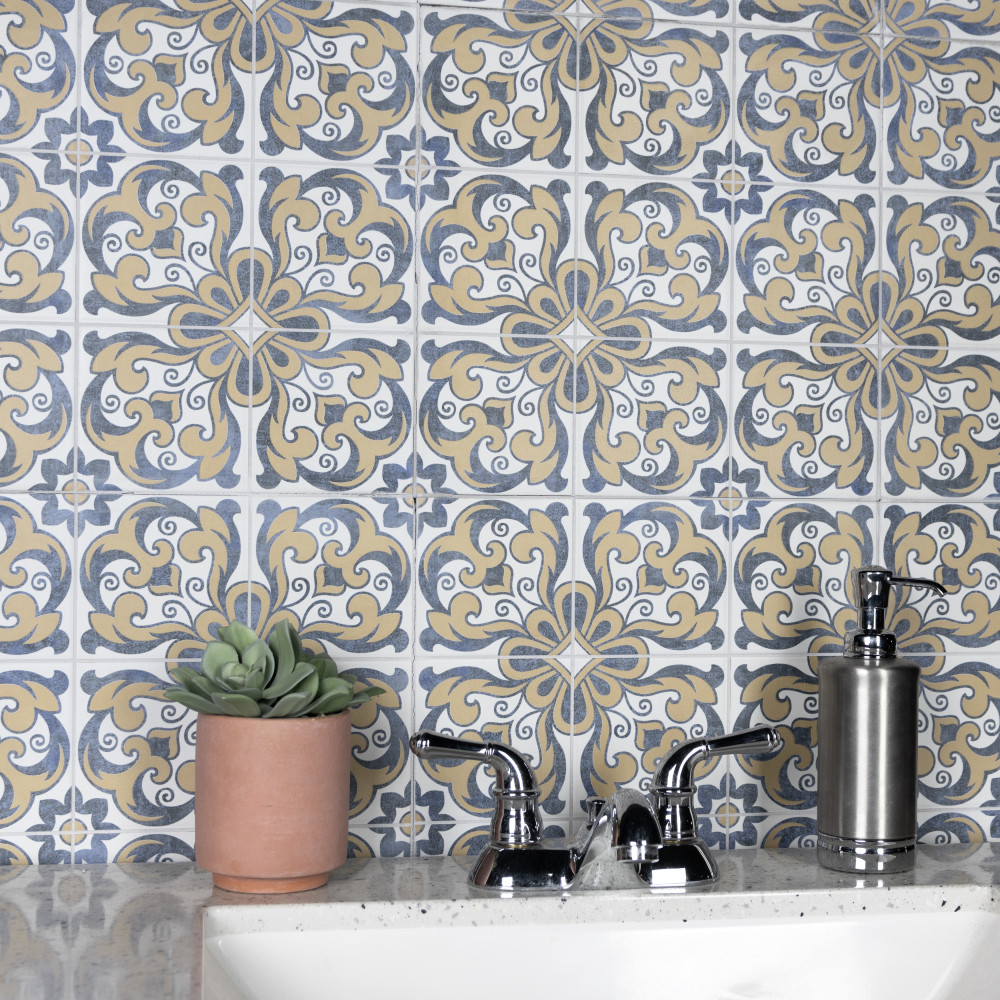 Sample – Harmonia Royal Bloom Ceramic Floor and Wall Tile