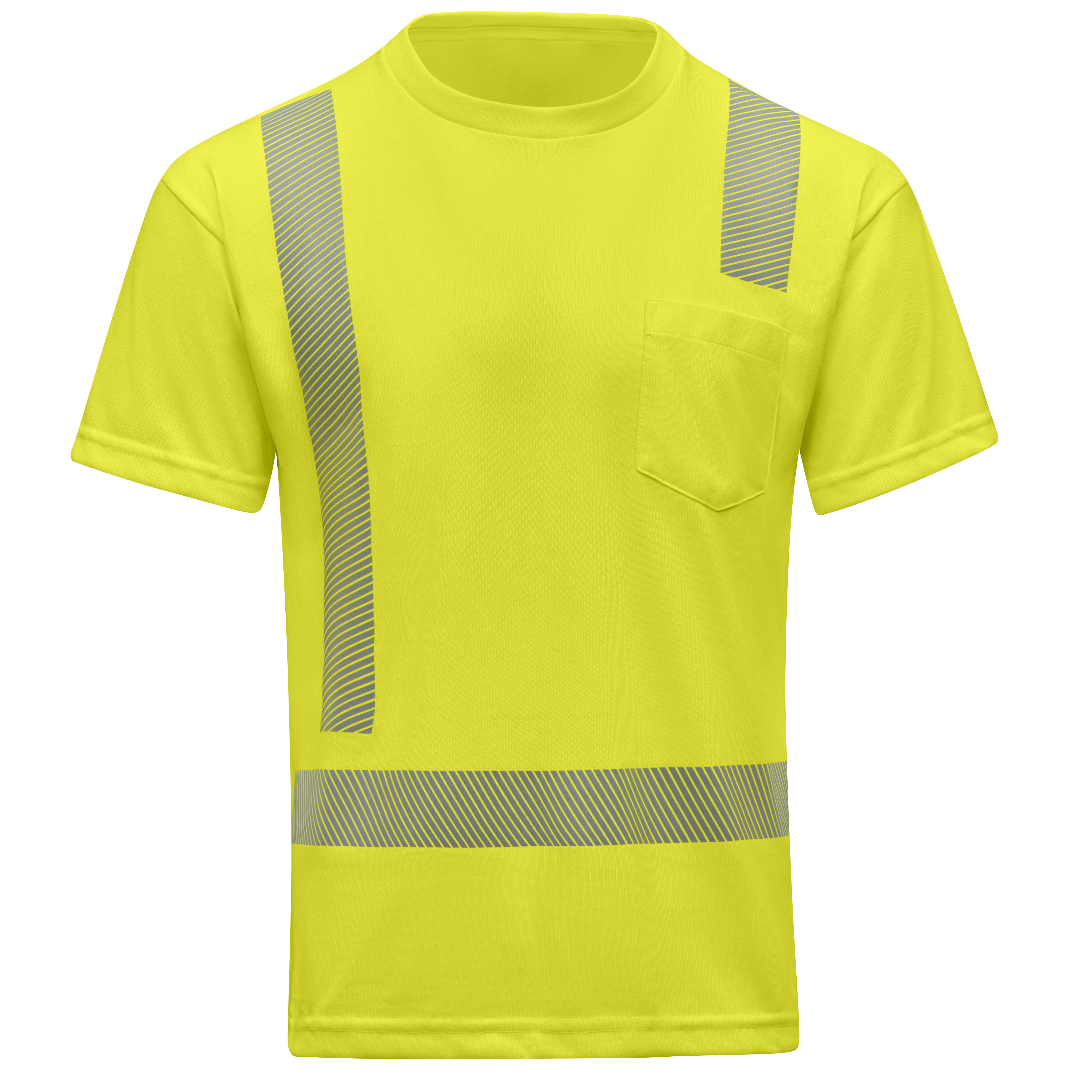 Hi-Visibility Breathable Short Sleeve Pocket T-Shirt - Type R Class 2-Red Kap