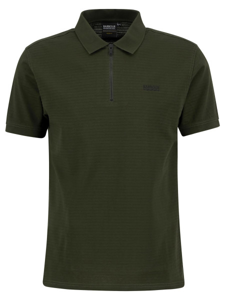 Polo Alfred con motivo a righe in jacquard