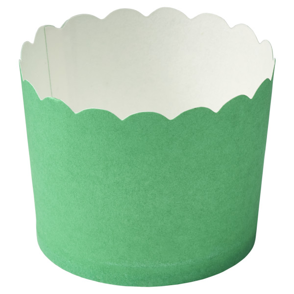 Green Scalloped Baking Cups