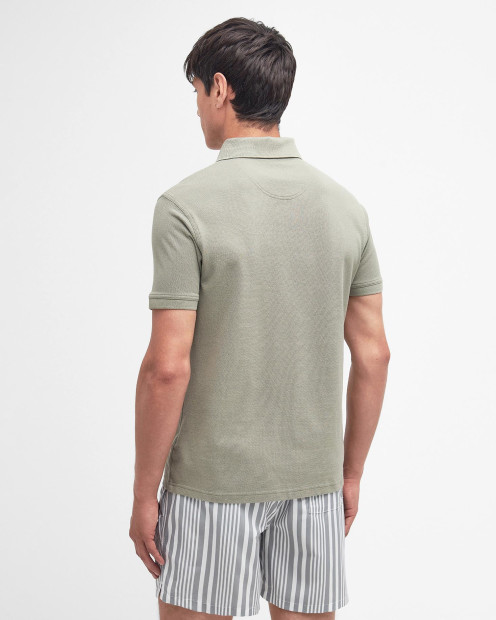 Sports Short-Sleeved Polo Shirt Dusty Green