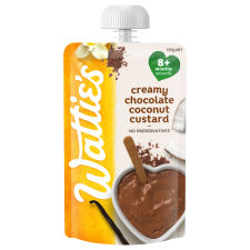 Wattie's® Creamy Chocolate Coconut Custard 120g 8+ months