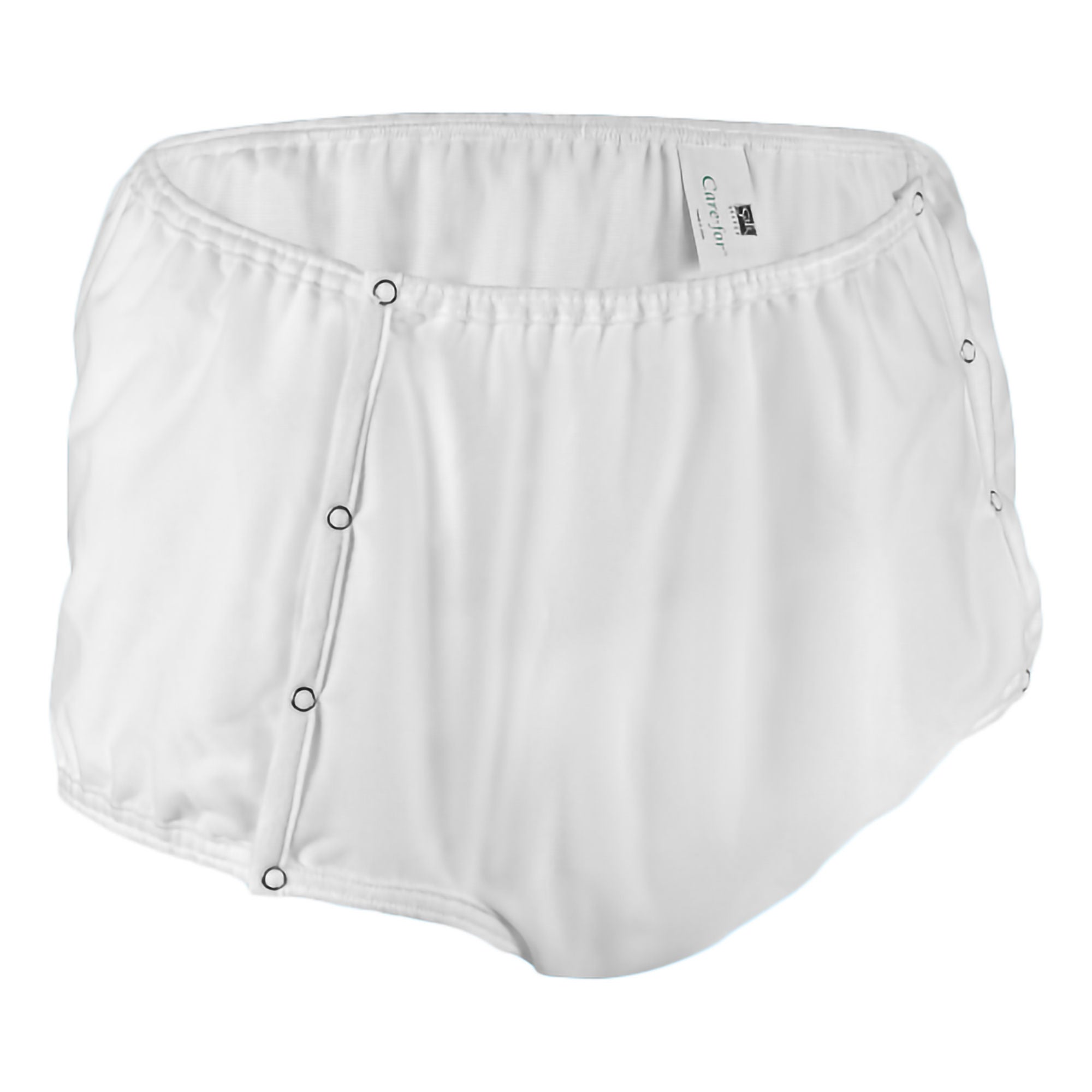 Salk Inc BRIEF, INCONT CAREFOR UNSX 1PCSNAP BCK RUSBL WHT LG