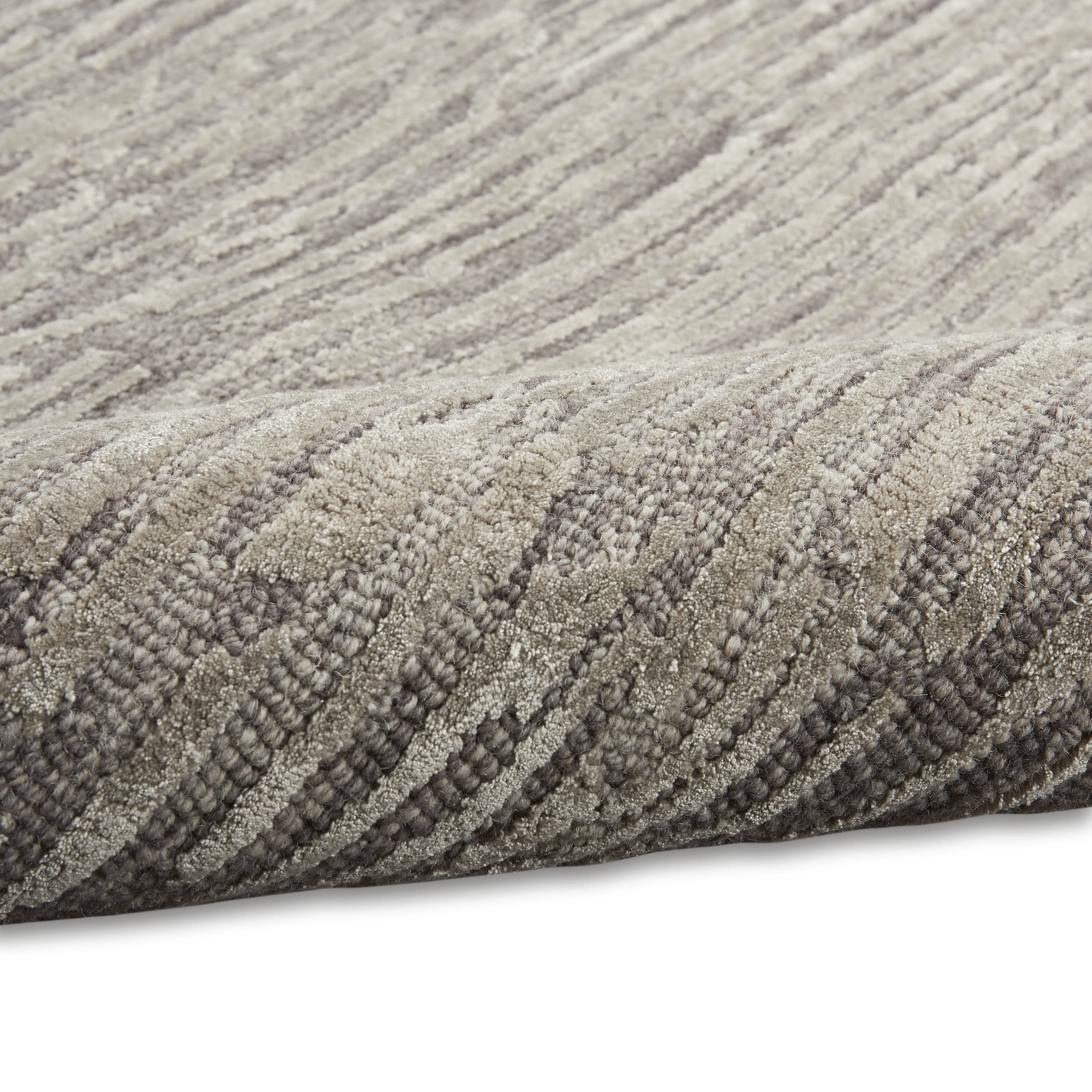 Calvin Klein CK010 Linear 9'9" x 13'9" Grey Modern Indoor Rug