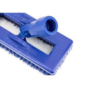 Carlisle, Sparta, 8in, Color Coded Swivel Scrub Brush, Polyester Bristles, Blue