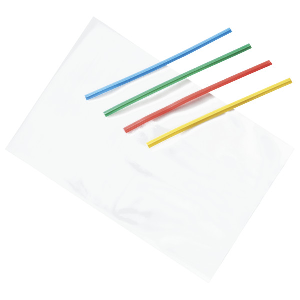 Clear Cello Treat Bags with Primary Color Twist Ties, 4" x 6" Decorating Tools