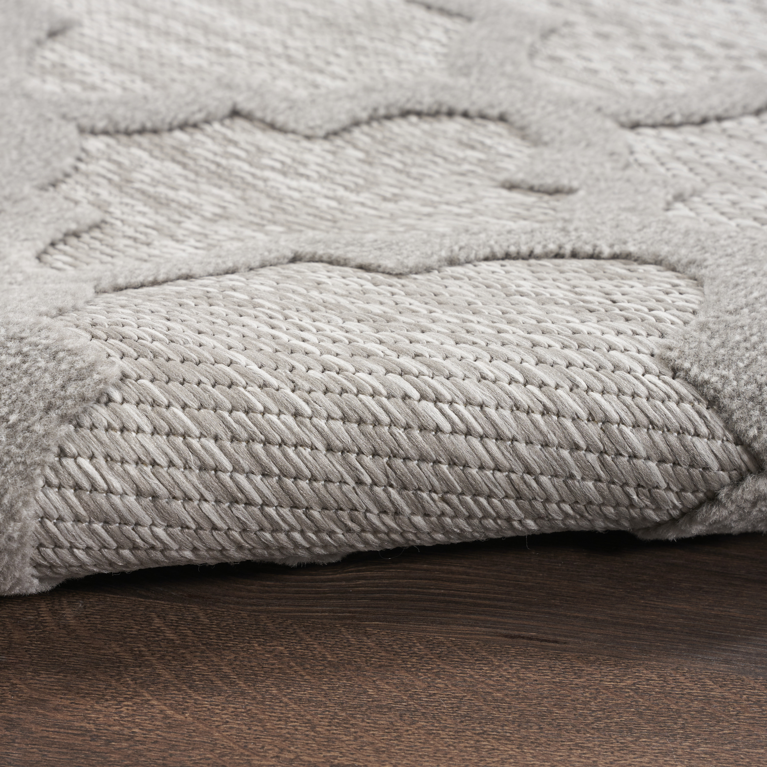 Nourison Easy Care 6' x 9' Silver Grey Modern Rug