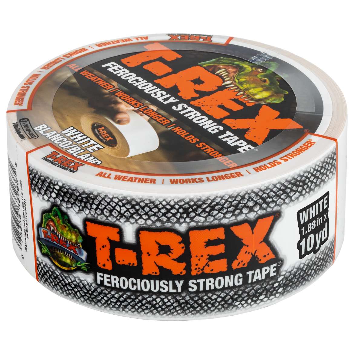 T-Rex® Ferociously Strong Tape - White, 1.88 in. x 10 yd.
