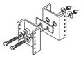 Rack Line-Up Spacer Kit; Universal; Black