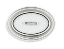 Miramar® glass lid for 12-inch oval au gratin food pan