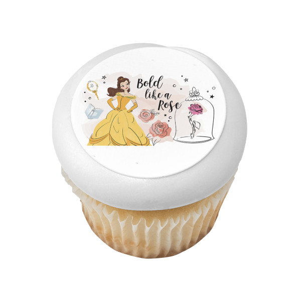 Disney Princess Belle Bold Like A Rose PhotoCake® Edible Image®