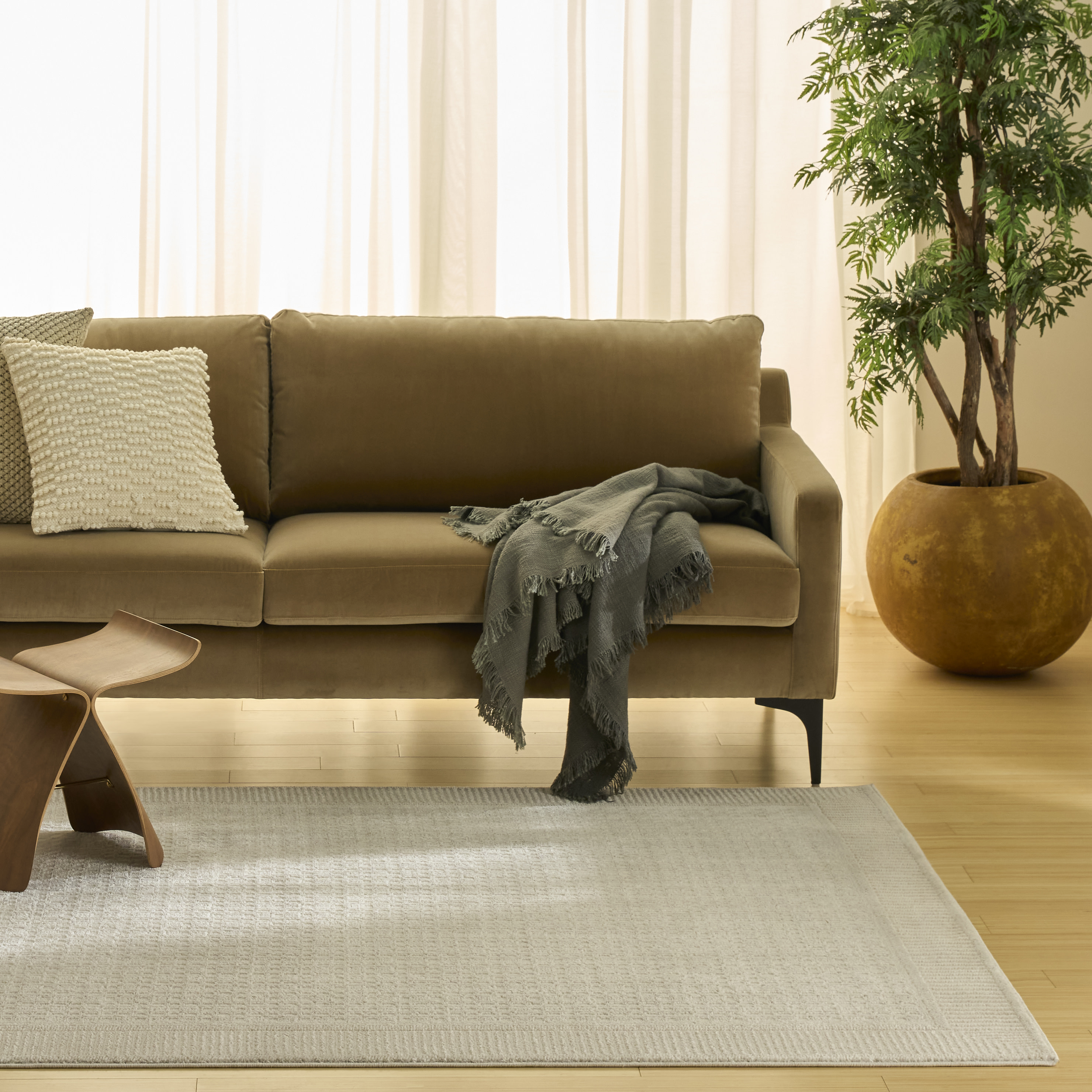 Nourison Nordic 6' x 9' Ivory Modern Indoor Rug
