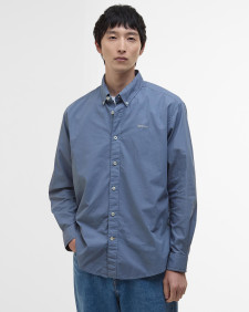 Camicia oversize in popeline tinto in capo 