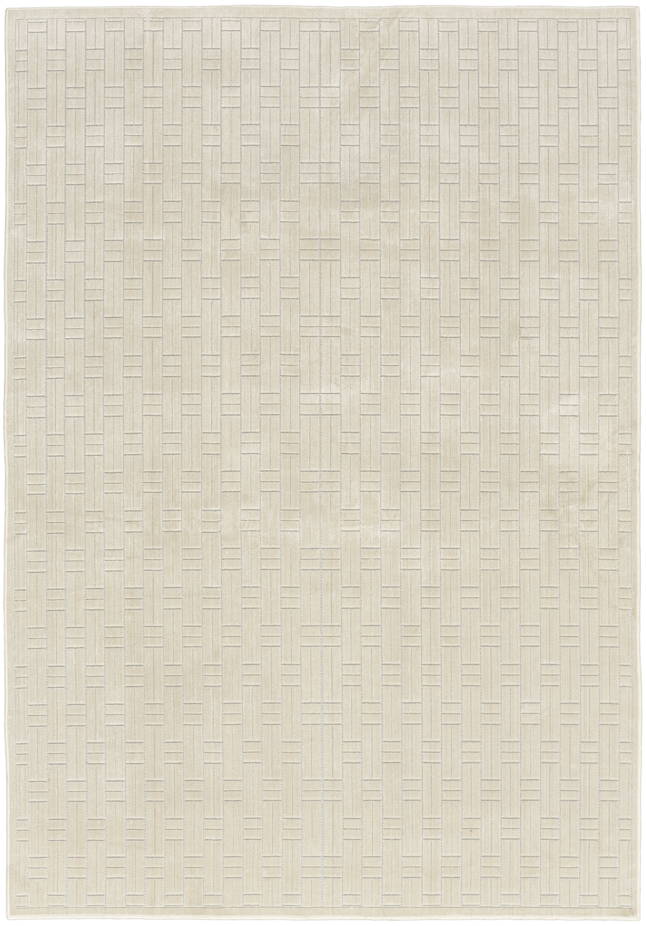 Nourison Washable Charm 4' x 6' Ivory Modern Indoor Rug
