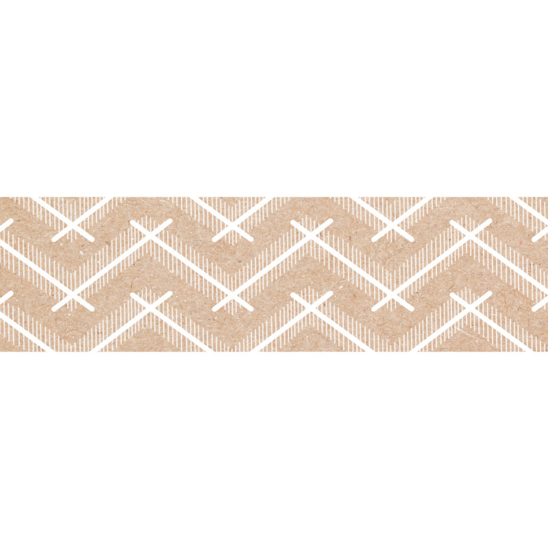 Krafty Pop Kraft Chevron EZ Border, 48 Feet